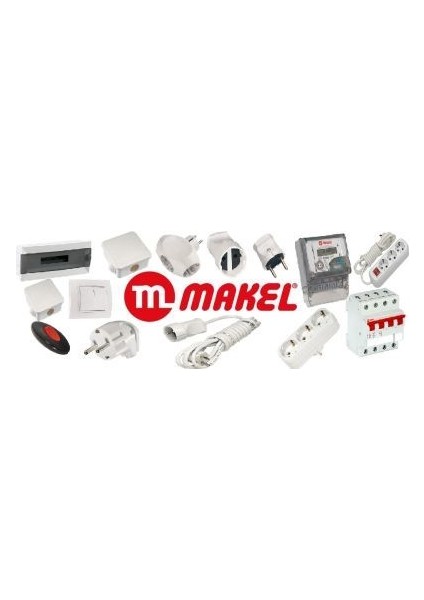 Üçlü Anahtar Tuşlu (1 Giriş-3 Çıkış) Beyaz