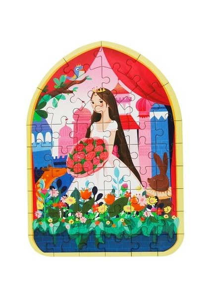 Gül Prensesi / 24 Parça Ahşap Puzzle