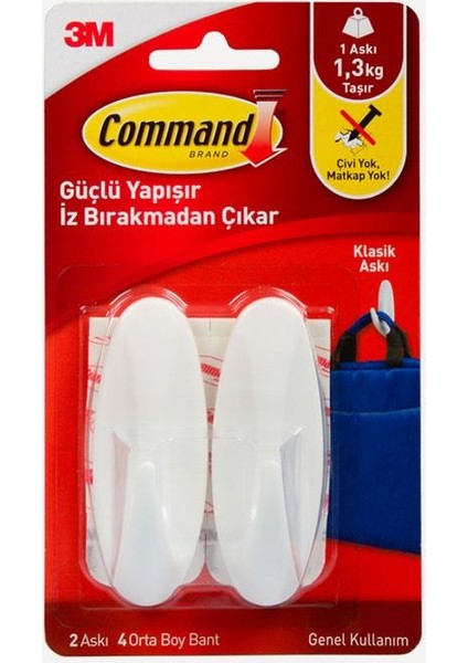 Command 17081 Askı Orta 1.3 Kg Taşır