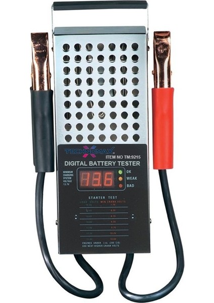 Akü Dolum Test Cihazı Dijital 6/12V 125A - Technomax