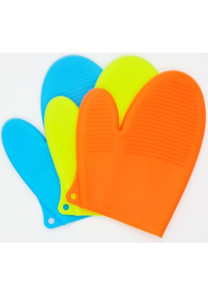 Fırın Eldiveni Silikon Kaymaz Su Geçirmez Yanmaz Silikon Eldiven - Dev Boy fiyatları