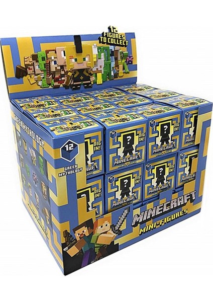 Mini Figürler Sürpriz Paket, Minecraft Bilgisayar Oyunundan Uyarlama, Çoklu Temalı FXT80