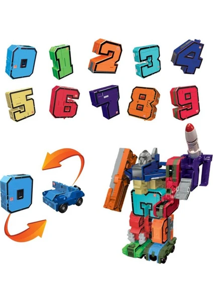 Pocket Morphers Dönüşebilen Numaralar 10'lu Set