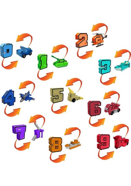 Pocket Morphers Dönüşebilen Numaralar 10'lu Set