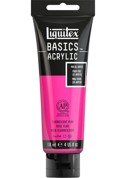 Basics Akrilik 118Ml - Fluorescent Pink