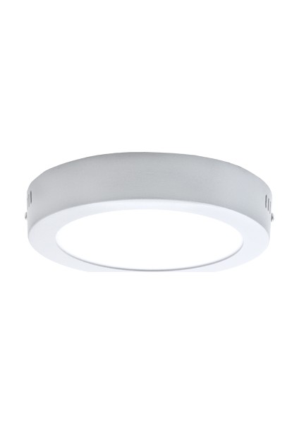 Sıva Üstü Slim Led Downlight Beyaz Gövde 20W Yuvarlak 6500K Beyaz Işık