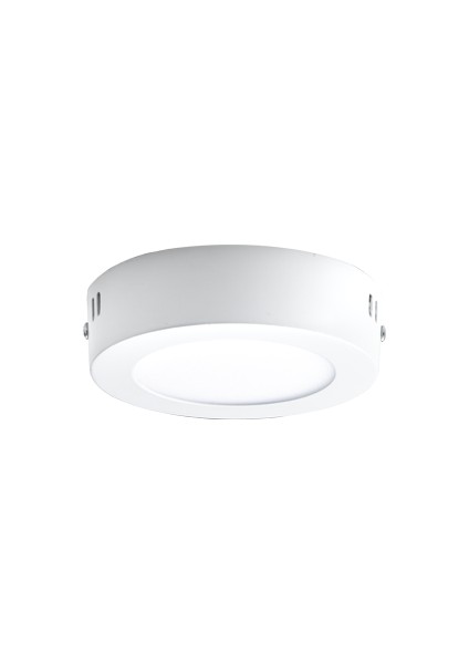 Sıva Üstü Slim Led Downlight Beyaz Gövde 6W Yuvarlak 6500K Beyaz Işık