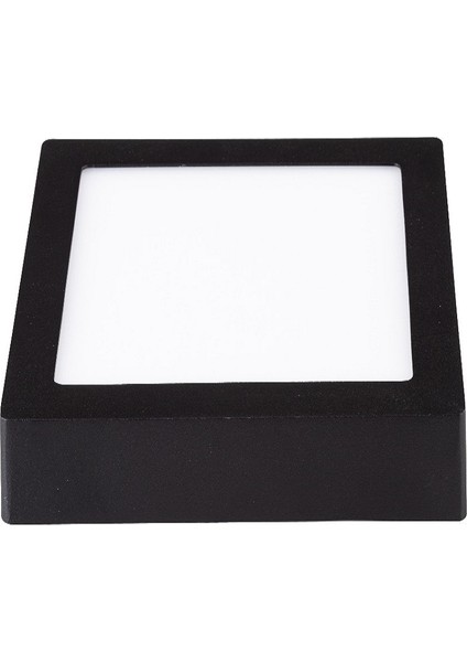 Sıva Üstü Slim LED Downlight Siyah Gövde 24W Kare 3000K Gunışığı Işık