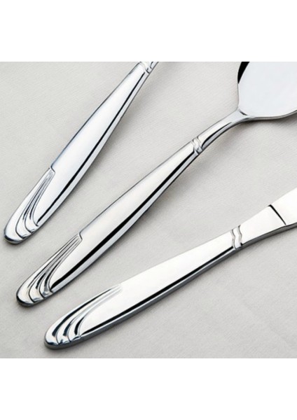 Lizbon Sade 89 Parça Karton Kutulu Çatal Kaşık Bıçak Takımı 18-10 304