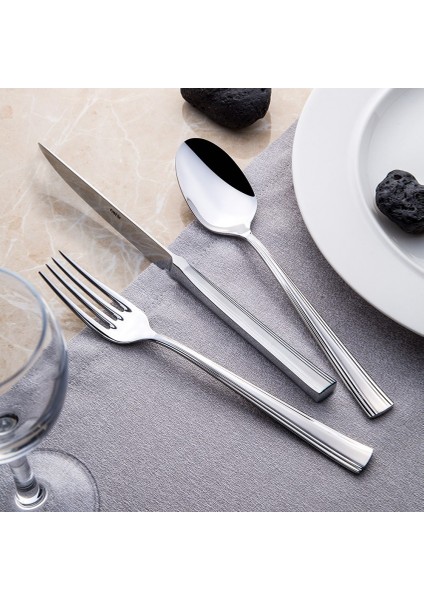 Katre 12 Adet Sade Tatlı Bıçak18-10 304