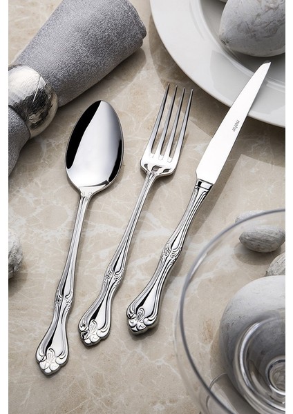 Lalezar 12 Adet Sade Çay Kaşık,18-10 304