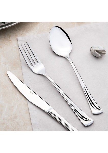 Maksi 12 Adet Yemek Kaşık, 18-10 304