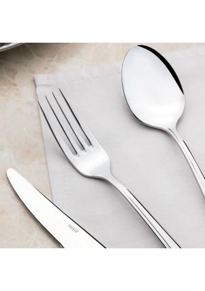 Maksi 12 Adet Yemek Kaşık, 18-10 304
