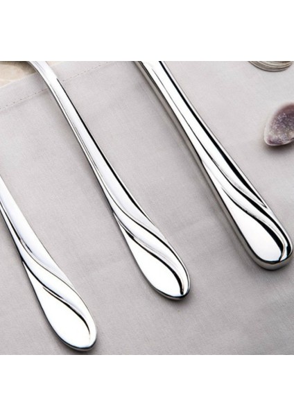 Safir 12 Adet Sade Yemek Kaşık, 18-10 304