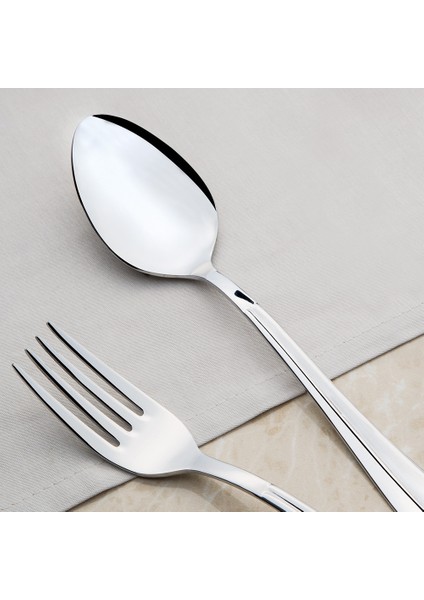 Saray 12 Adet Sade Tatlı Çatal 18-10 304