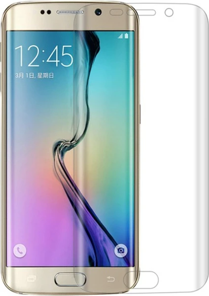 Samsung Galaxy S7 Edge Full Ekran Koruma Curved 3D Pet Film - Şeffaf