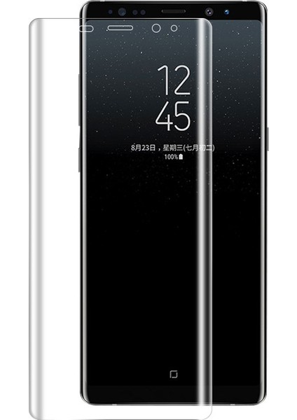 Samsung Galaxy Note 8 Full Ekran Koruma Curved 3D Pet Film - Şeffaf