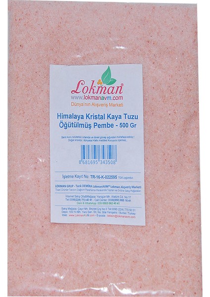 Himalaya Kristal Kaya Tuzu Öğütülmüş Pembe 500 gr fiyatları