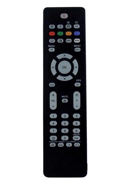 Philips Lcd Televizyon Kumandası Renkli Tuşlar Üsste