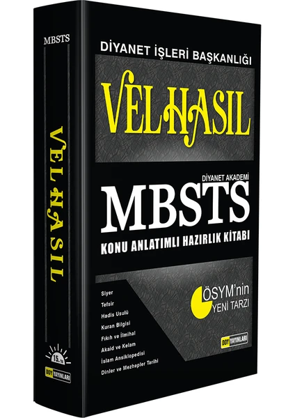 Ddy Yayınları Velhasıl Mbsts Konu Anlatımlı Hazırlık Kitabı