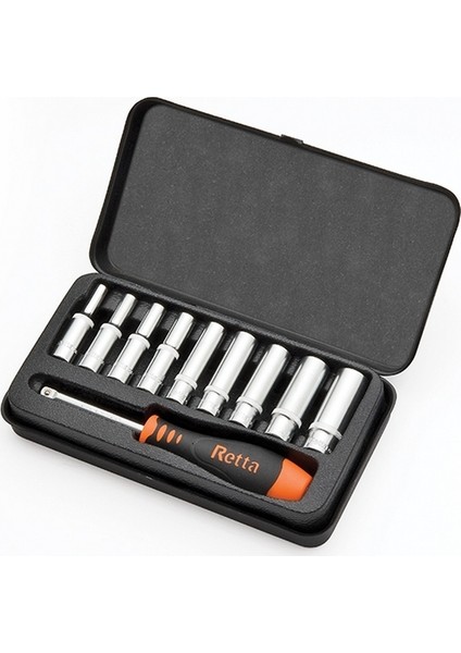 1/4" 10 Parça Lokma Takımı Uzun 6 Köşe