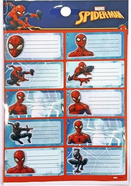 Spider-man Örümcek Adam Ders Etiketi SM-TGA-73