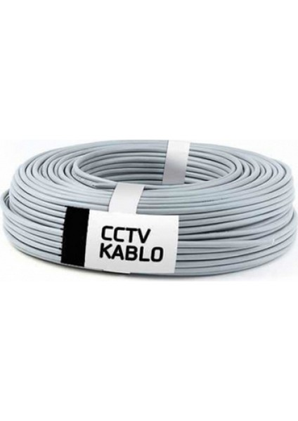 Güvenlik Kamera Cctv Kablosu100 Metre 2+1 0.22Mm