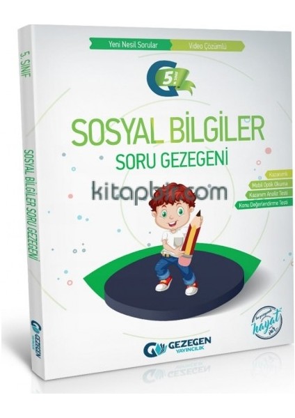 Gezegen Yayıncılık 5.Sınıf Sosyal Soru Gezegeni (Geniş Kitap)