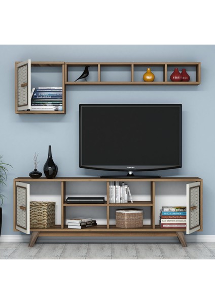 Variant Ayla Tv Ünitesi - Ceviz - Krem