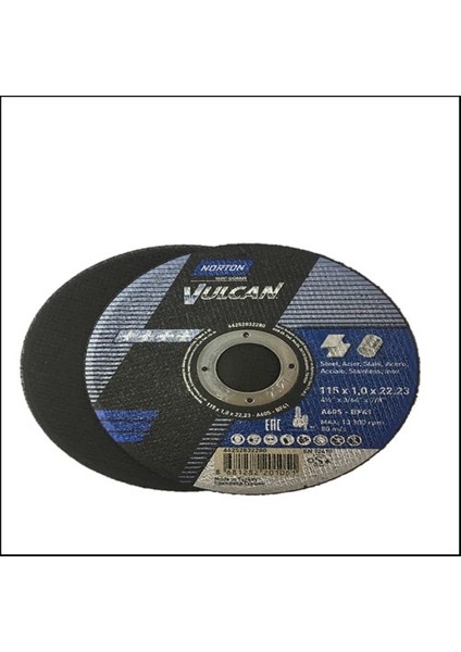 VULCAN 115*1 Metal/Inox Kesme Taşı (25'li Paket)