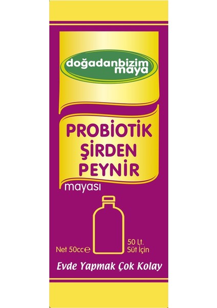 Doğadan Bizim Probiyotik Şirden Peynir Mayası 1 Şişe 50 cc