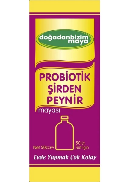 Doğadan Bizim Probiyotik Şirden Peynir Mayası 1 Şişe 50 cc