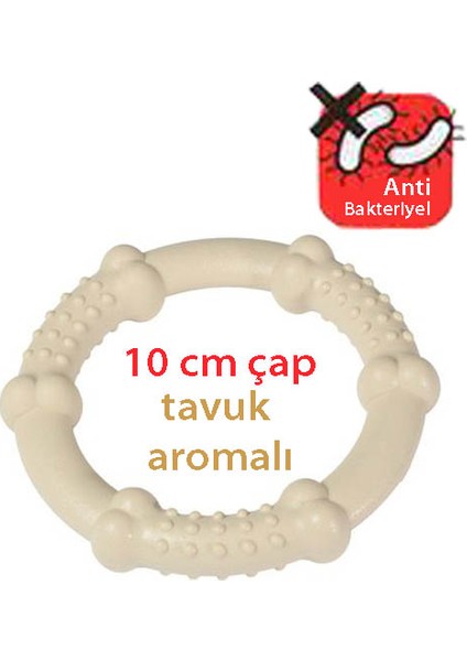 Naylon Çiğneme Halkası Tavuklu 10Cm