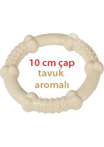 Naylon Çiğneme Halkası Tavuklu 10Cm