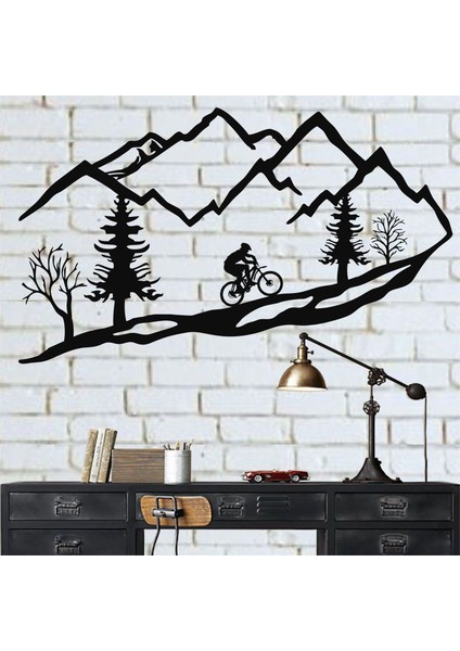 Dağ Bisikletcisi Metal Tablo fiyatları