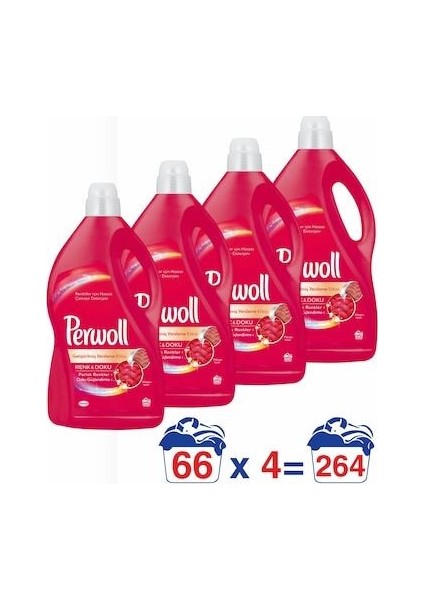 Yenilenen Renkler Hassas Çamaşır Deterjanı 4 lt 4'lü Set