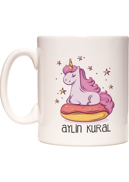 Unicorn Boynuzlu At İsim Yazılabilir Kupa Bardak
