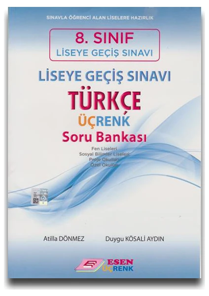 Esen Üçrenk 8. Sınıf LGS Türkçe Soru Bankası