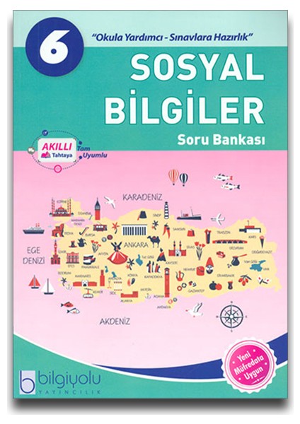 Bilgiyolu Yayınları Bilgi Yolu 6. Sınıf Sosyal Bilgiler Soru Bankası