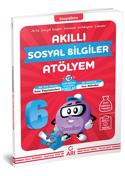 Arı Yayıncılık 6.Sınıf Sosyalimo Akıllı Sosyal Bilgiler Atölyem