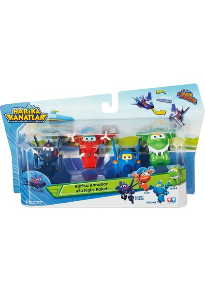 4'lü Mini Figür Seti (Ajan Chase / Jerome / Flip / Mira) indirimleri