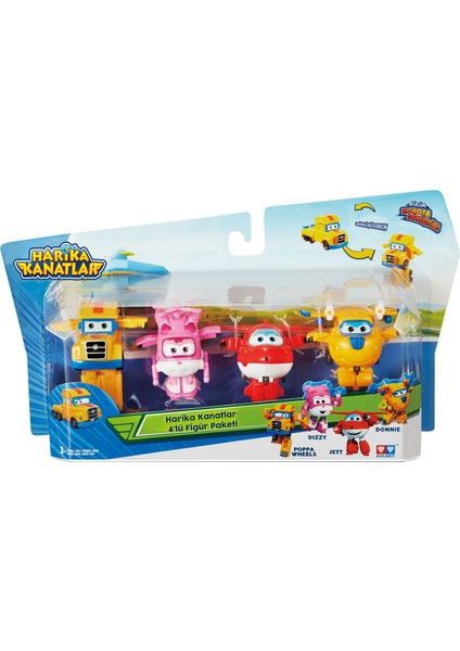 4´lü Mini Figür Seti (Dizzy / Jett / Donnie / Poppa Wheel) fırsatları