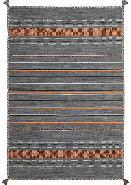 Myhome Hali İskandinav Kilim Trb-03 Koyu Gri