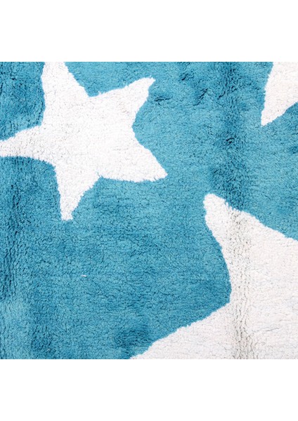 Myhome Hali Star Rug Blue Ecru