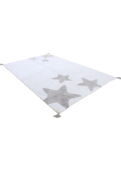 Myhome Hali Star Rug Ecru-Silver