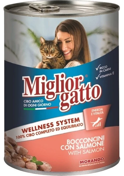 Miglior Gatto Kedi Maması Somonlu & Balıklı 405 gr