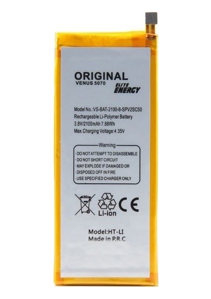 Vestel Venüs V3 5070 Batarya 2100 mAh + Ekran Koruyucu