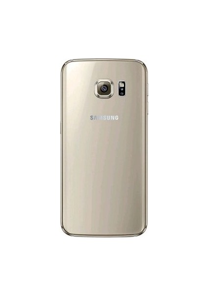 Samsung Galaxy S6 Arka Pil Batarya Kapak Gold + Ekran Koruyucu