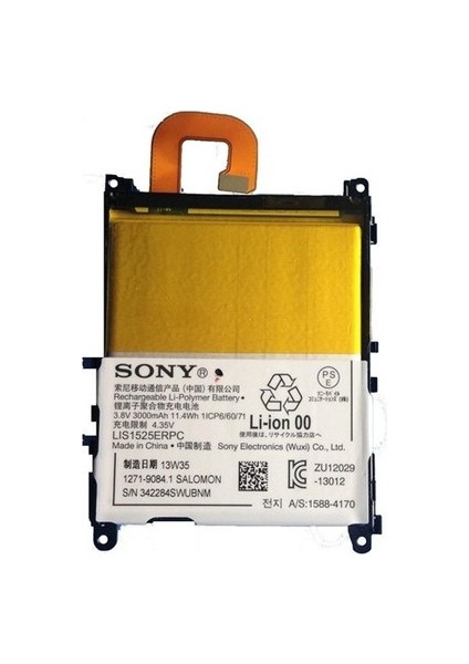 Sony Xperia Z1 Pil 3000 Mah Kutusuz
