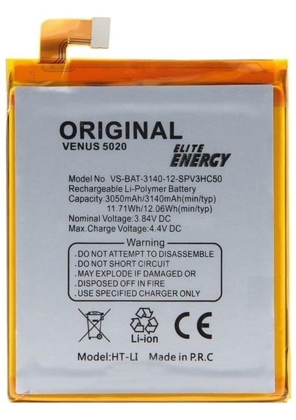 Vestel Venüs 5020 Batarya 3050 mAh